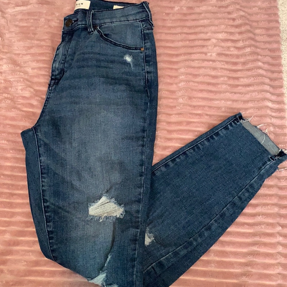PacSun High Rise Dark Wash Ankle Jeggings